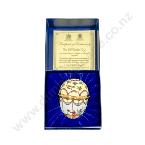 Halcyon Days 1985 Easter Egg Trinket Box