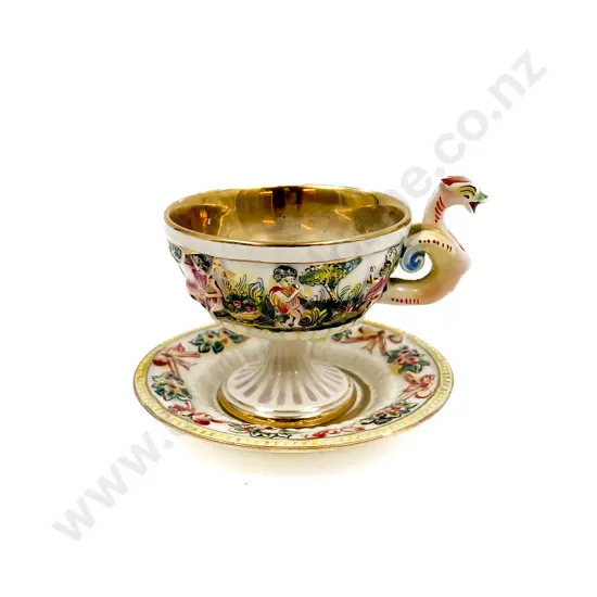 Capodimonte Fancy Cup and Saucer