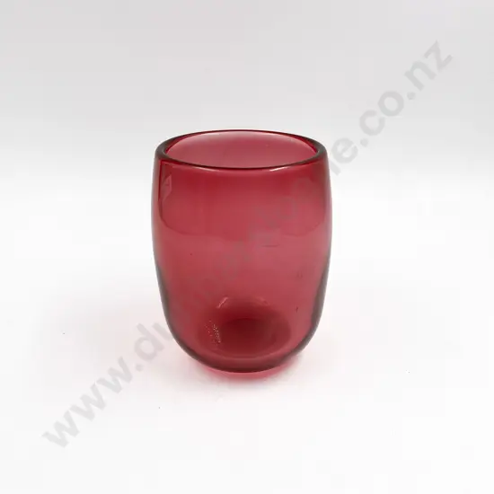 Cranberry Art Glass Vase