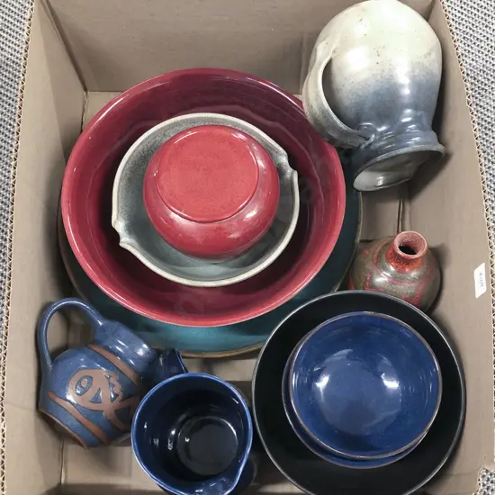 Box of Assorted Pottery etc