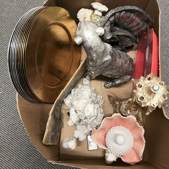 Box Qty of Assorted Ornaments etc