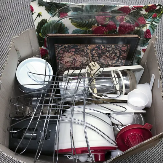 Box Qty of Assorted Kitchenware etc
