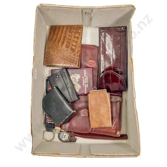 Box of Assorted Leather Wallets