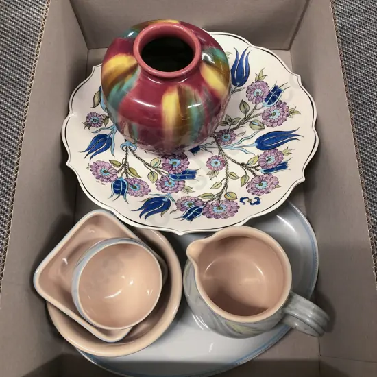 Box Quantity of Assorted incl Denby Stoneware