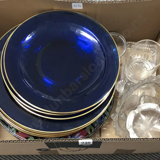 Box Quantity of Assorted Glass Ware