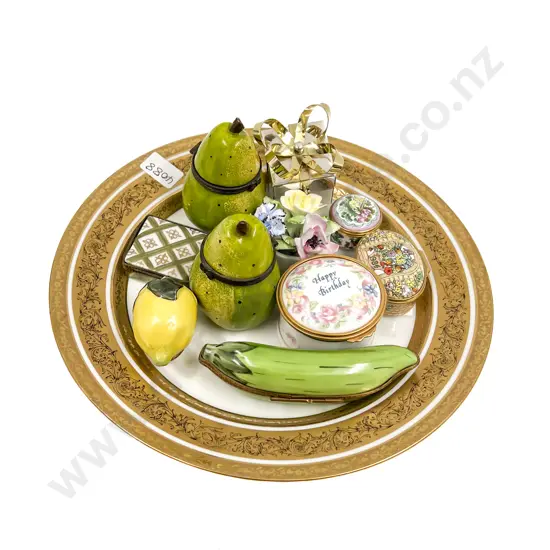 Quantity of Assorted Limoges & Halcyon Days Trinket Boxes etc