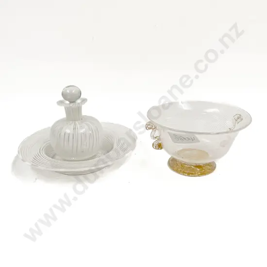 Three Pieces of Italian Venini of Milan Glass