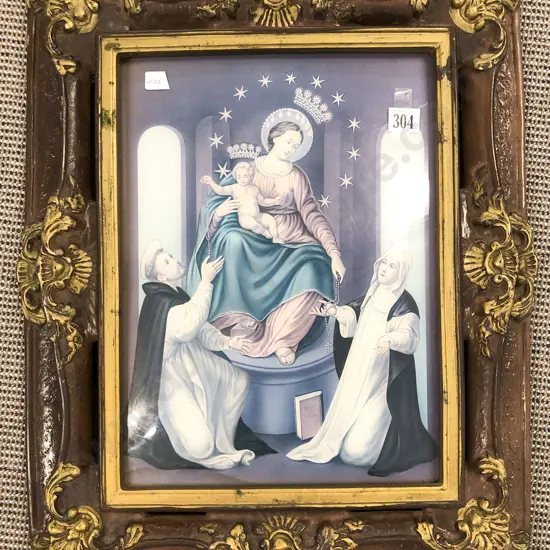 Ornate Ceramic Framed Ecclesiastical Print