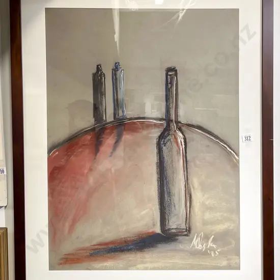 Indistinctly Signed - Still Life - Pastel on Paper