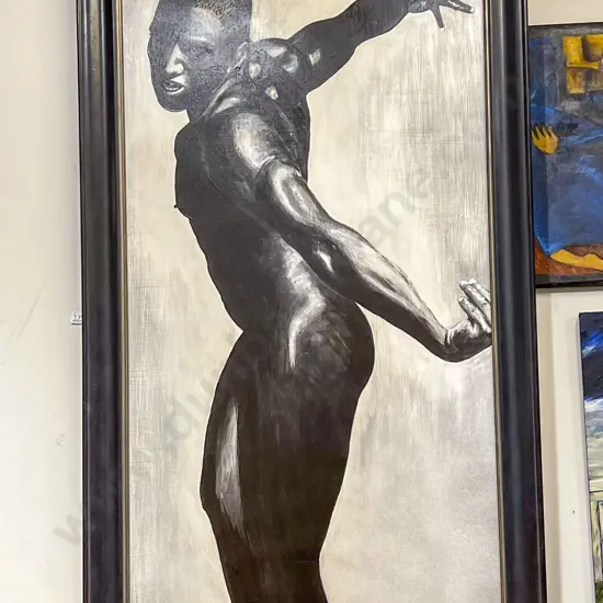 George Thompson - Nude Portrait - Oil on Board