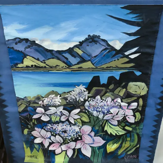 Geoffrey H. Heath - Oil on Heavy Canvas - "Hen & Chicken"