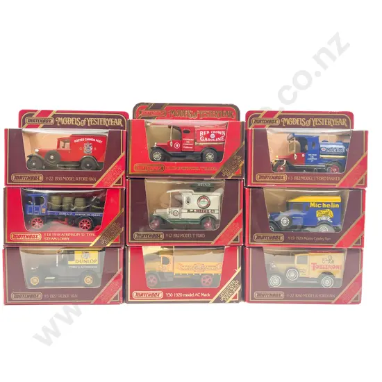 Nine Models of Yesteryear Ltd Ed Red Window Boxed Models