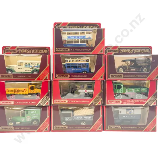 Ten Models of Yesteryear Ltd Ed Red Window Boxed Models