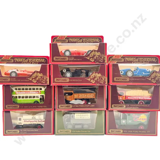 Ten Models of Yesteryear Red Window Boxed Models