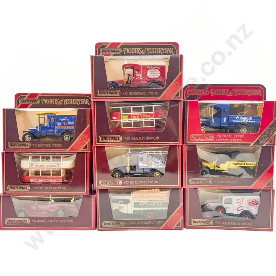 Ten Models of Yesteryear Red Window Boxed Models