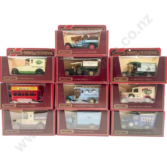 Ten Models of Yesteryear Red Window Boxed Models