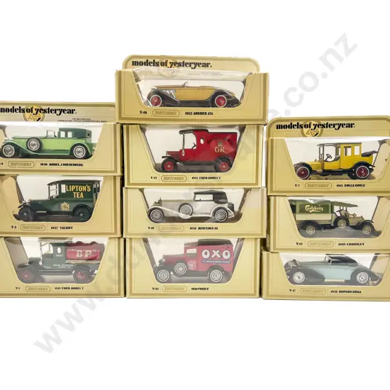 Ten Models of Yesteryear Yellow Window Boxed Models