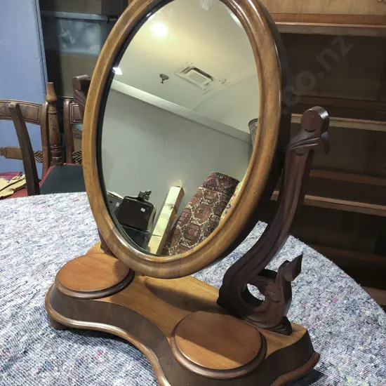 Mahogany Toilet Swing Mirror
