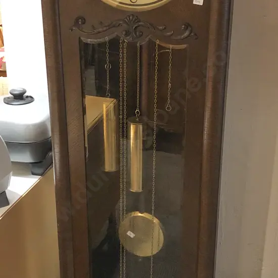 Art Deco Oak Long Cased Clock