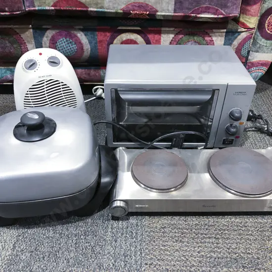 Quantity of Assorted Kitchen Appliances Together with Heater