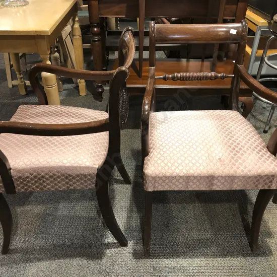 Pair of Mahogany Carver Chairs