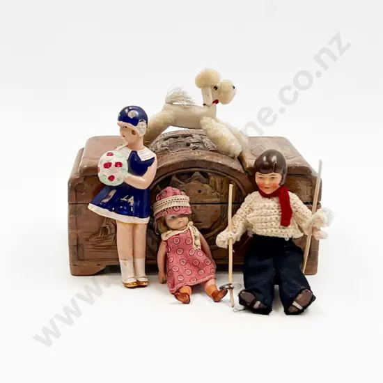 Three Composition and Celluloid Character Dolls