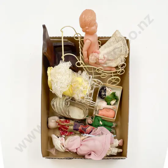 Three Assorted Small Doll Prams