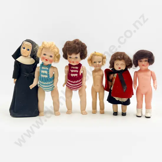 Pair MIs Rose Bud All Hard Plastic Doll