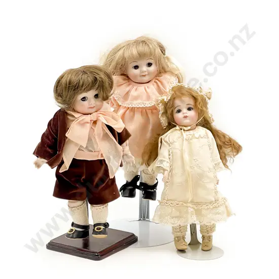 Pair New Bisque Googly Character Dolls