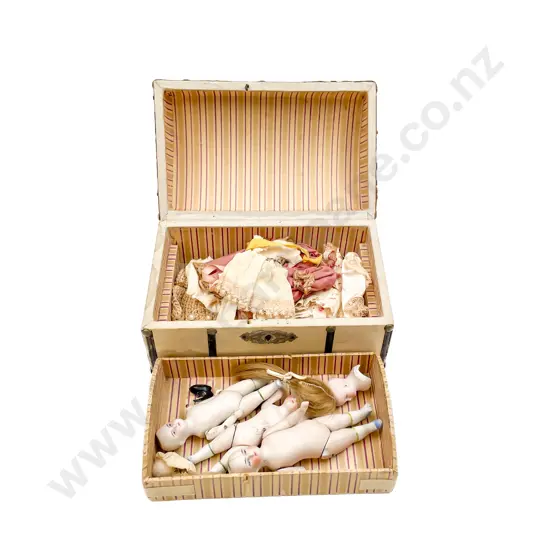 Antique Doll Trousseau Trunk