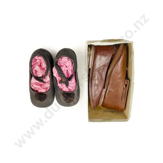 Two Pair C1940's Young Child Shoes