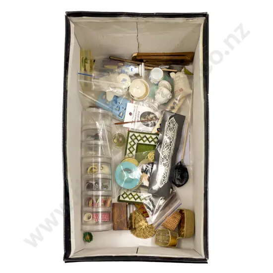 Large Collection Miniature Dolls House China Ornaments and Utensils