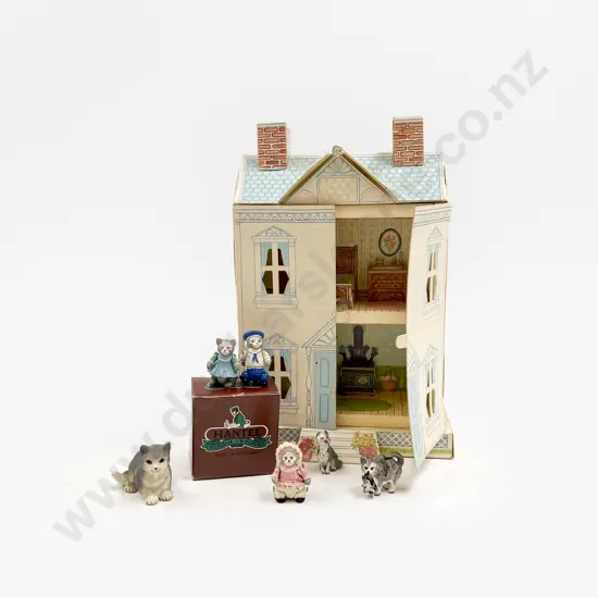 Hantel Made in Scotland Three Kitty Painted Pewter Miniature Cats