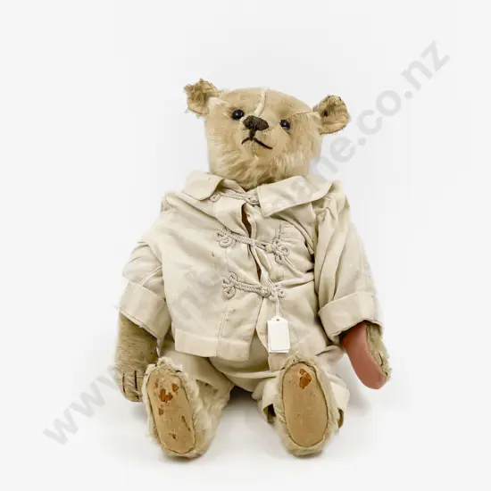 Early C20th Steiff Teddy Bear with Pewter Button In Ear