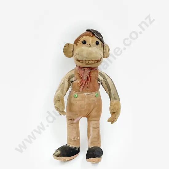 Vintage Chad Valley Printed Velvet Character Monkey
