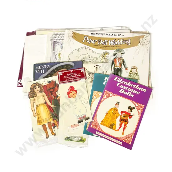 Collection Assorted Paper Doll Cut-Out Books