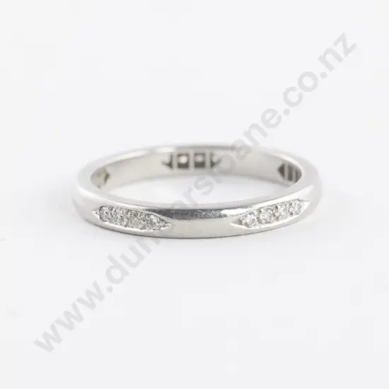 All Platinum 20Stone Diamond Band Ring