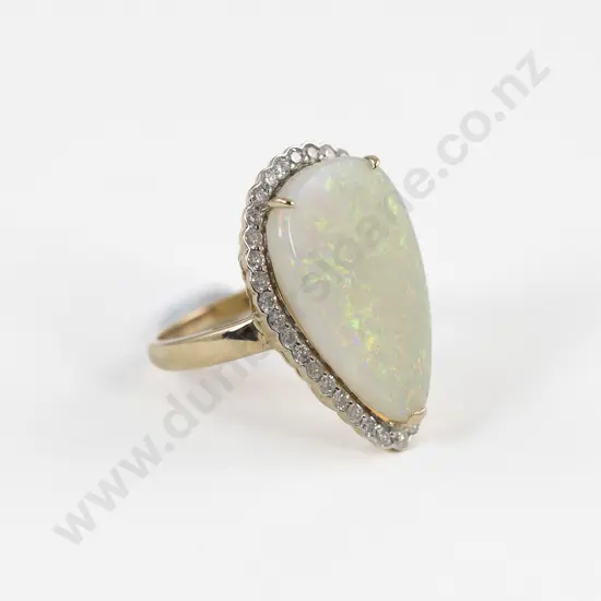 14ct Opal and Diamond Dress Ring