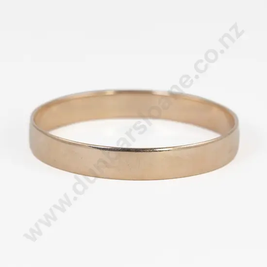 9ct Rose Gold Plain Bangle