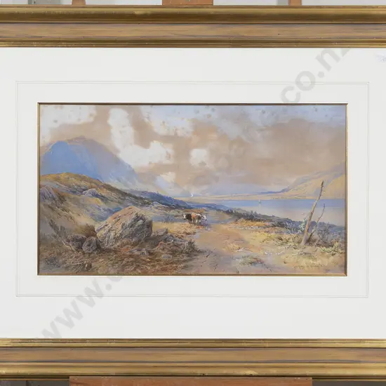 Laurence William Wilson (1850-1912) - Lake Hayes Near Arrowtown (a/f)