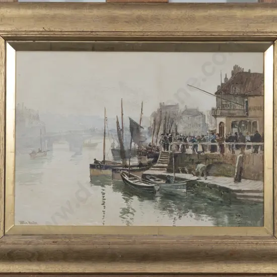 William Tatton Winter (British 1855 - 1928) - Fishing Boats Study