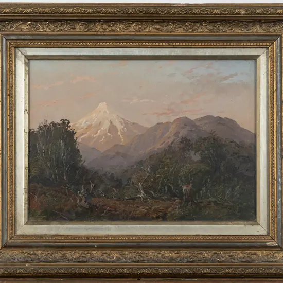 George Carrington (1855-1940) A View Of Aoraki Mount Cook