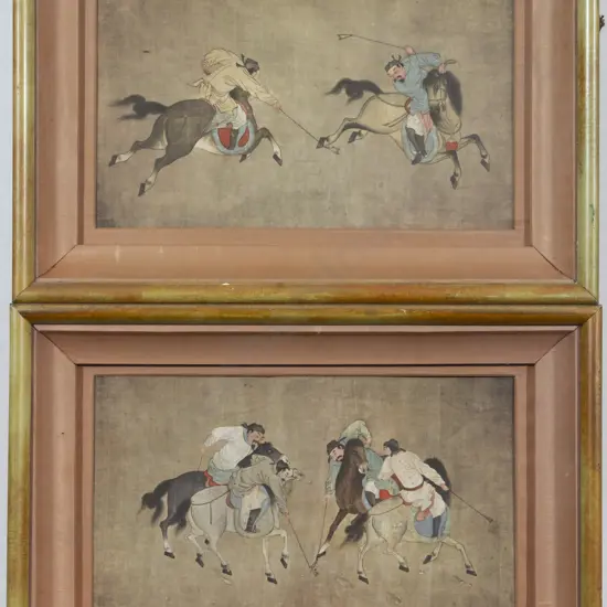 Pair Mongolian Equestrian Reproduction Prints