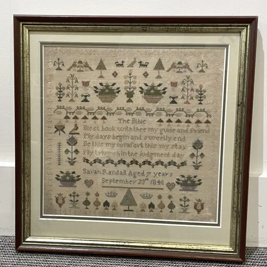 Victorian Framed Sampler