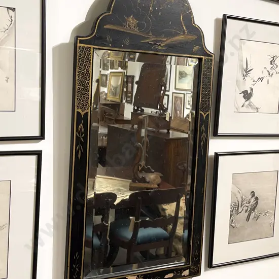 Chinoiserie Decorated Wall Mirror