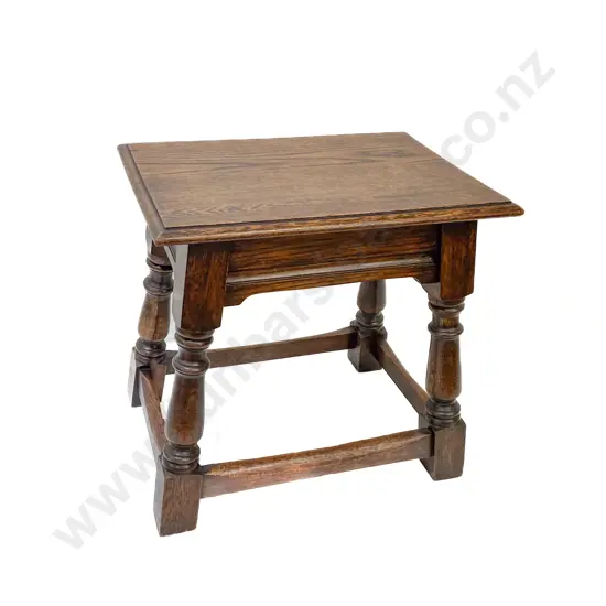 C17th Style Oak Joint Stool