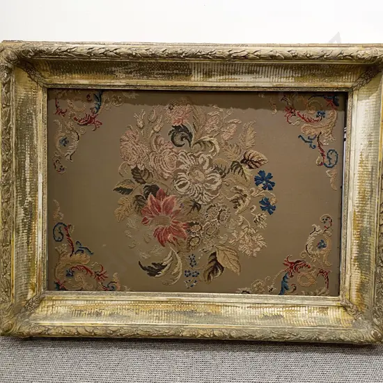 Antique Gilt Framed Berlin Tapestry