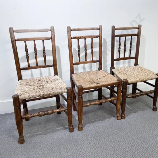 Set of Three C9th Elm Country Kitchen Chairs