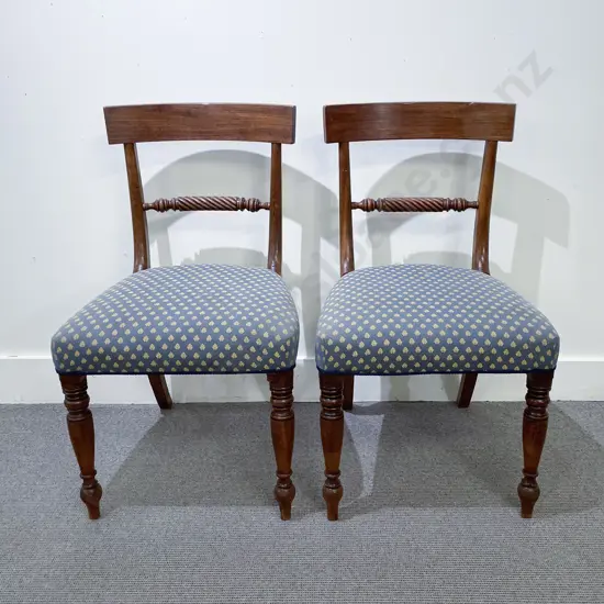 Pair of Wm IV Mahogany Dining Chairs