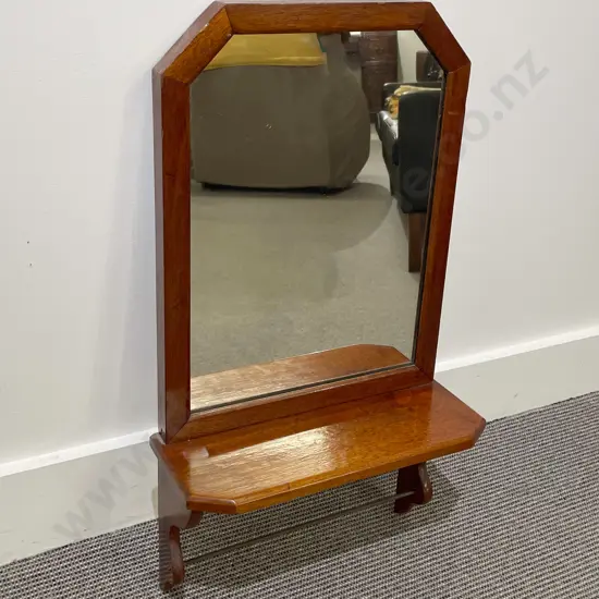 Late Vict Mahogany Toilet Mirror